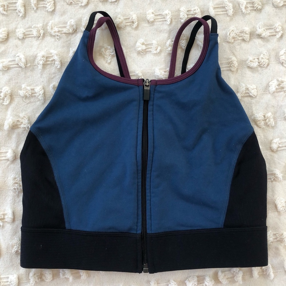 Lucy Activewear Zip Front Crop Bra